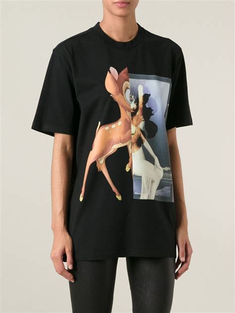 givenchy black bambi t shirt.